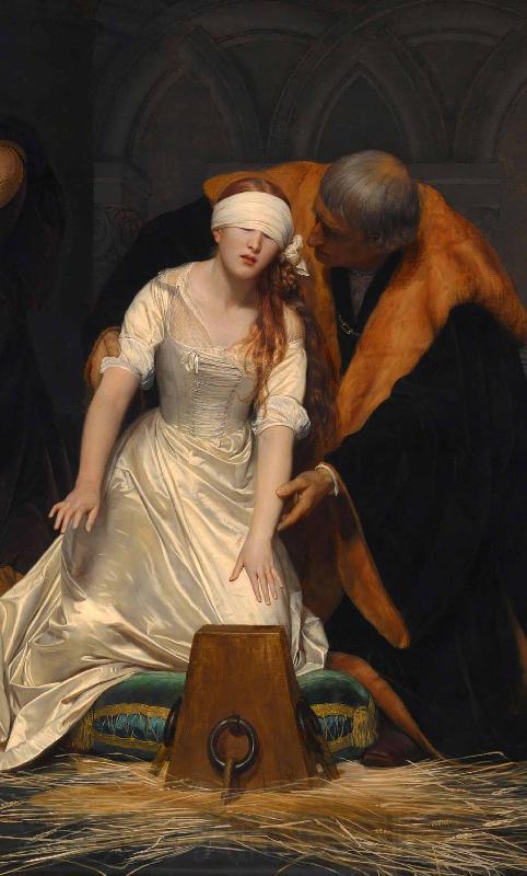 Paul Delaroche The Execution of Lady Jane Grey Spain oil painting art